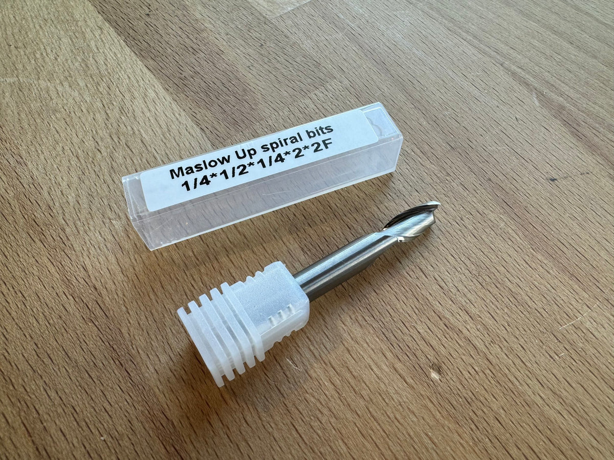 1/4 Inch Two Flute Up Spiral Router Bit – Maslow CNC
